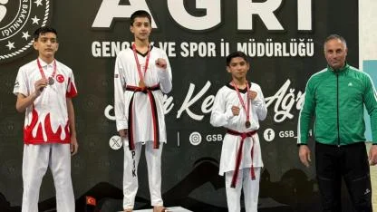Ağrı’da Yıldız Sporcular Taekwondo İl Birinciliği İçin Yarıştı