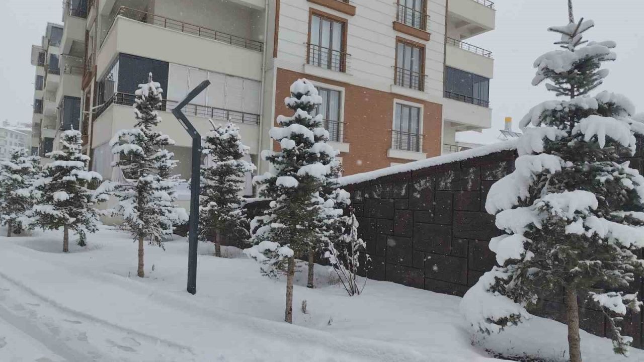 Erciş’te mart ayında kar yağışı