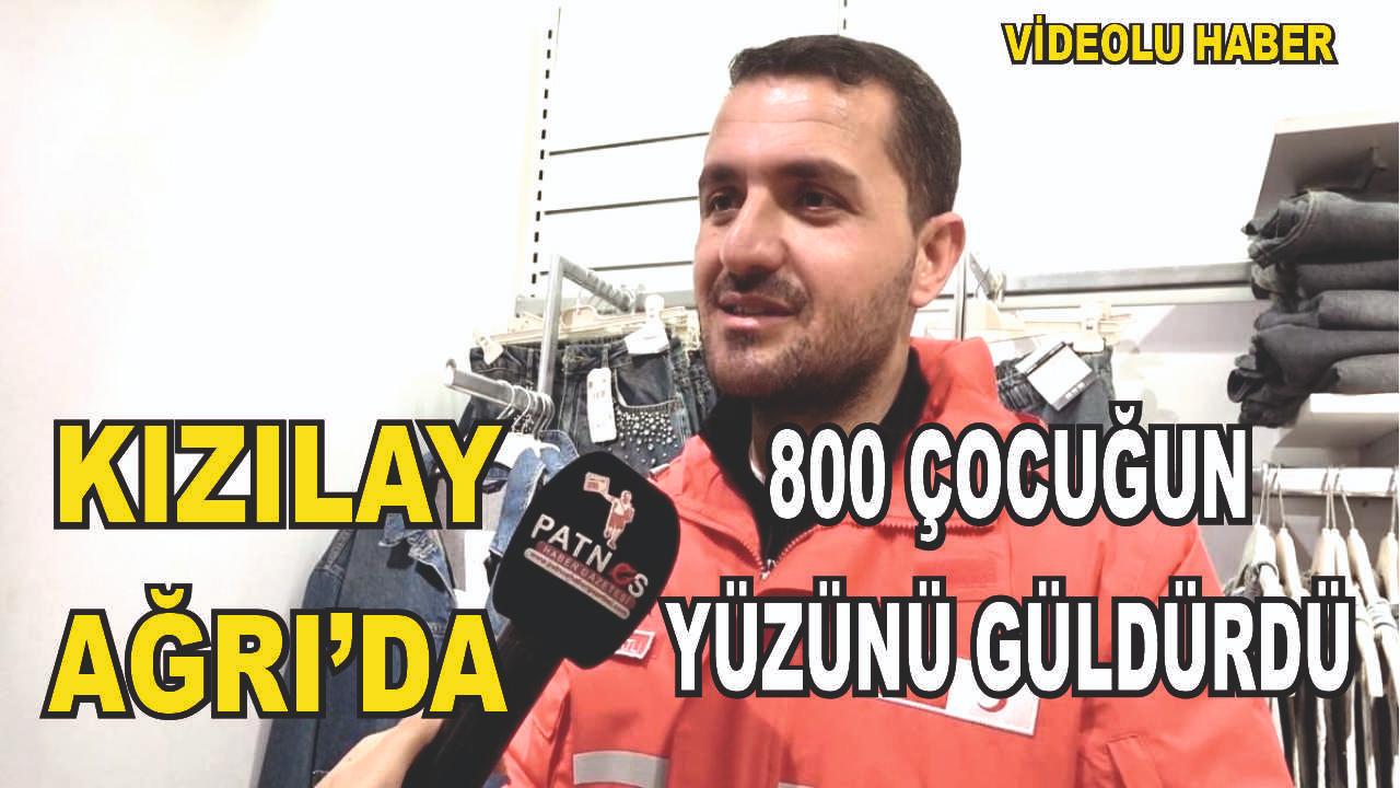 Kızılay Ağrı’da 800 çocuğun yüzünü güldürdü (Videolu Haber)