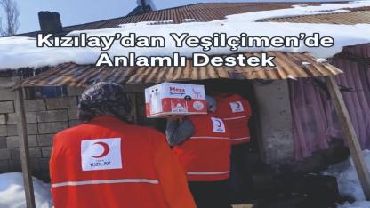 Kızılay’dan Yeşilçimen’de Anlamlı Destek
