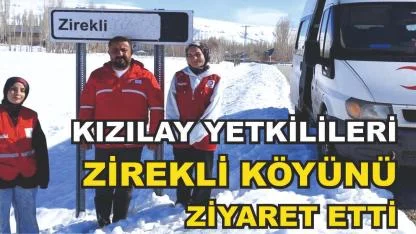 Patnos Kızılay Zirekli Köyü'nü ziyaret etti