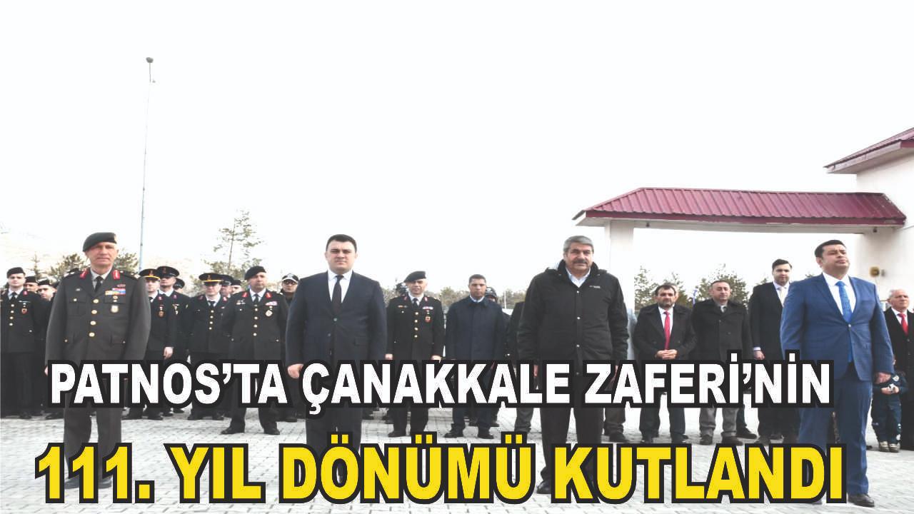 Patnos'ta 18 Mart Çanakkale Zaferi ve Şehitleri Anma Günü Etkinliklerle Kutlandı
