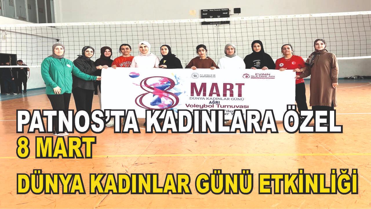 Patnos'ta 8 Mart Dünya Kadınlar Günü'ne Özel Etkinlik