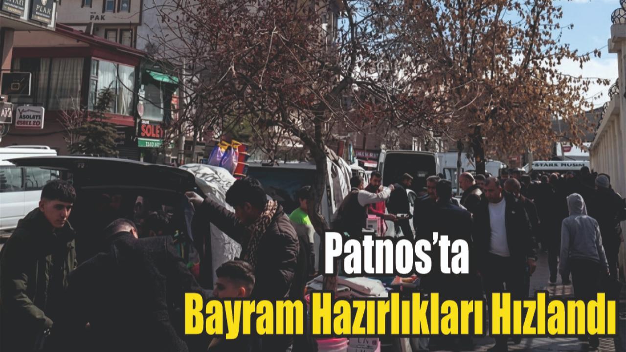 Patnos’ta Bayram Alışverişi Yoğunluğu Başladı