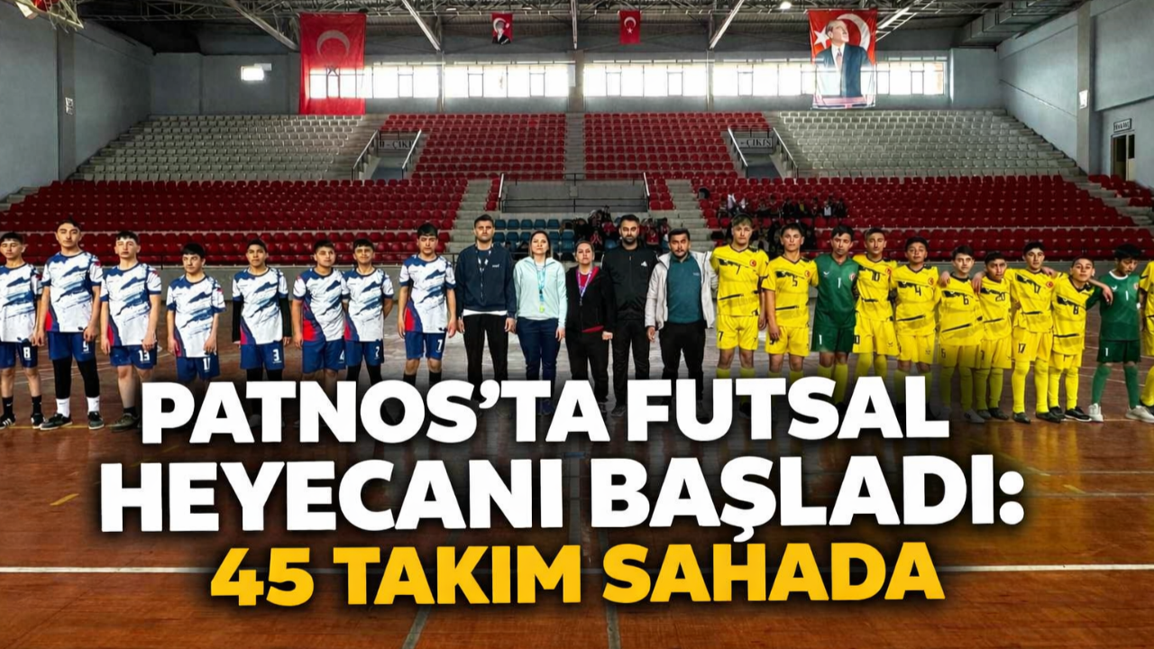 Patnos'ta düzenlenen Kız - Erkek Futsal Müsabakaları başladı.