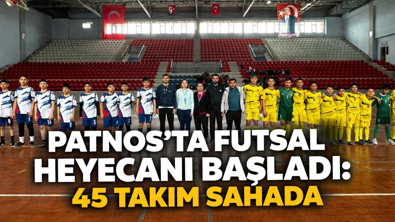 Patnos'ta düzenlenen Kız - Erkek Futsal Müsabakaları başladı.