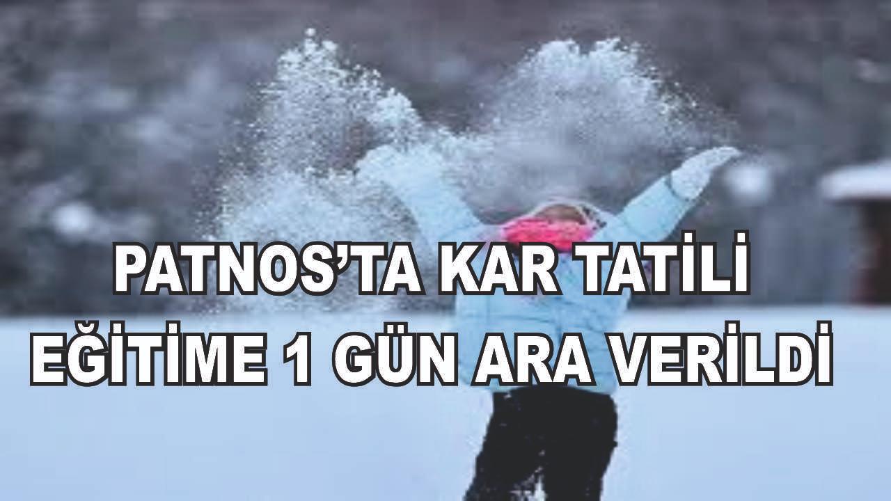 Patnos'ta Eğitime Kar engeli
