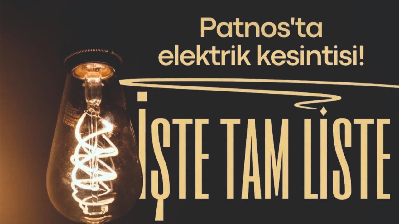 Patnos’ta Geniş Kapsamlı Elektrik Kesintisi Uyarısı