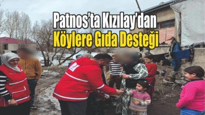 Patnos’ta Kızılay’dan Köylere Gıda Desteği