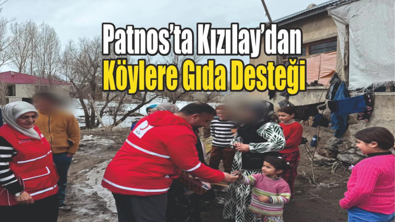 Patnos’ta Kızılay’dan Köylere Gıda Desteği