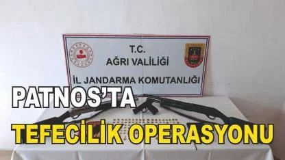 Patnos’ta Tefecilik Operasyonu: 3 Gözaltı