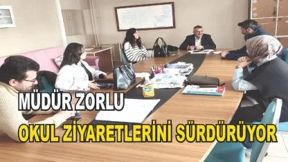 Patnos İlçe Milli Eğitim Müdürü Yüksel Zorlu okul ziyaretlerini aralıksız sürdürüyor