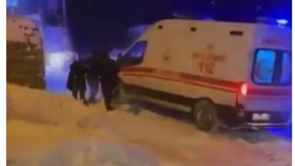 Taşlıçay’da ekipler mahsur kalan hasta için seferber oldu (Videolu haber)