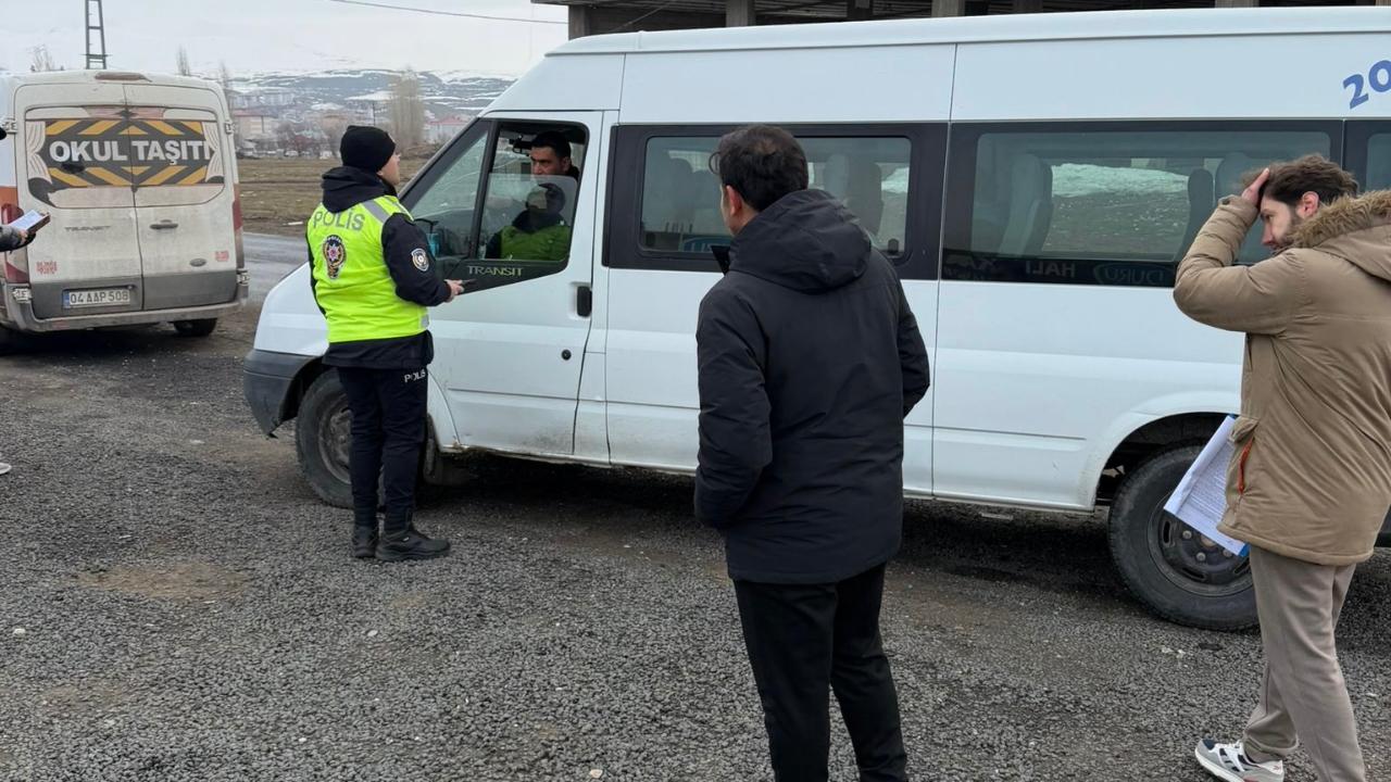 Tutak’ta okul servislerine sıkı denetim