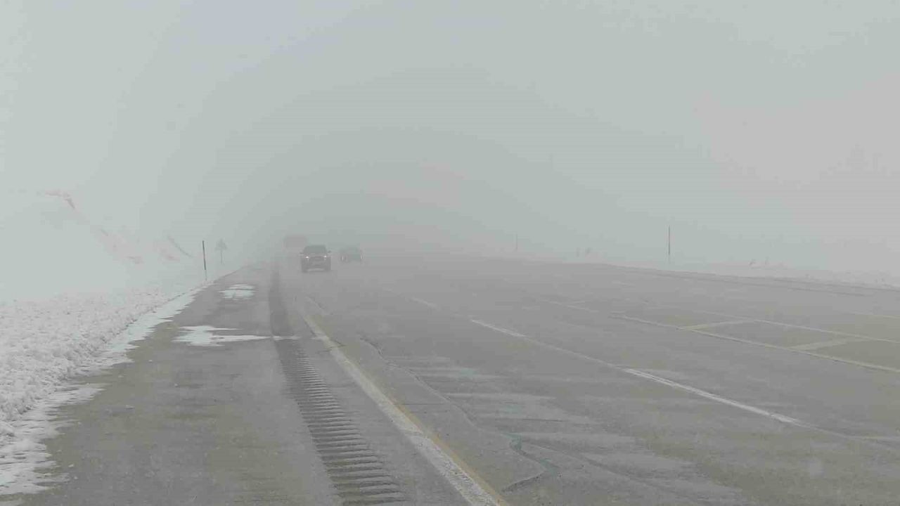 Van’da sis ve kar yağışı yüksek kesimlerde etkiliyor