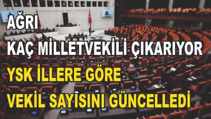 YSK İllerin Çıkaracağı Milletvekili Sayısını Güncelledi