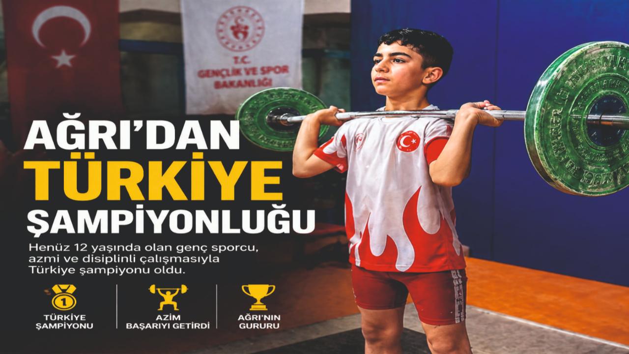 12 Yaşındaki Şampiyon Ağrı’nın Umudu Oldu