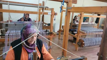 Erzincan Kemaliye’nin geleneksel "Gazenne" kumaşı yeniden hayat buluyor