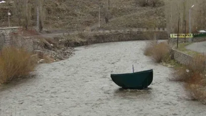 Karların erimesi ile Kars Çayı’nın debisi yükseldi