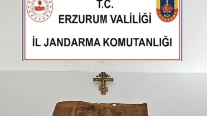 Jandarma Erzurum’da tarihi eser operasyonu gerçekleştirdi