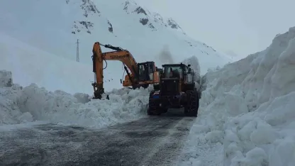 Bahçesaray yolunda çalışma yeniden başladı