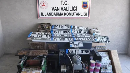 Van’da sahte plaka operasyonu