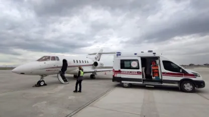 Van’da 2 günlük bebek için ambulans uçak havalandı