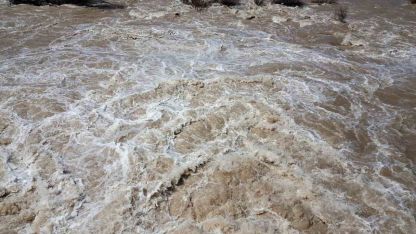 Kar suları eridi, Doğu Anadolu'da nehirler coştu, barajlar doldu