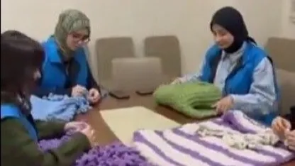 Erzincan'da ilmek ilmek sevgi: Gençlerden yaşlılara yürek ısıtan hediye