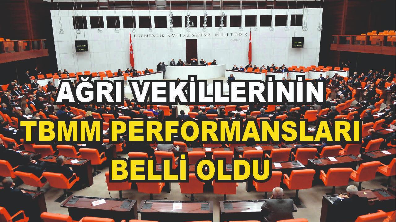 Ağrı Milletvekillerinin TBMM'deki Performansları Açıklandı