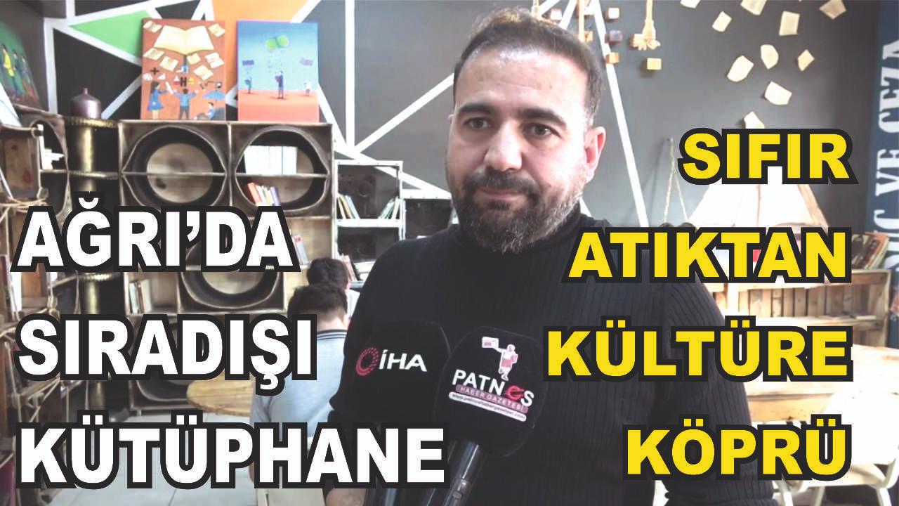Ağrı'da Atık Malzemelerden Kütüphane Kuruldu (Videolu Haber)