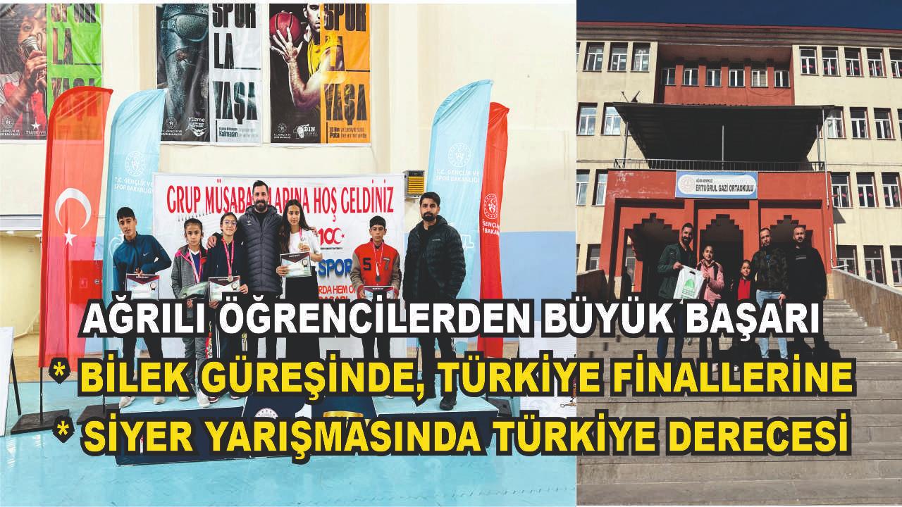 Ağrı'da bilek güreşinde madalya, siyer yarışmasında Türkiye üçüncülüğü
