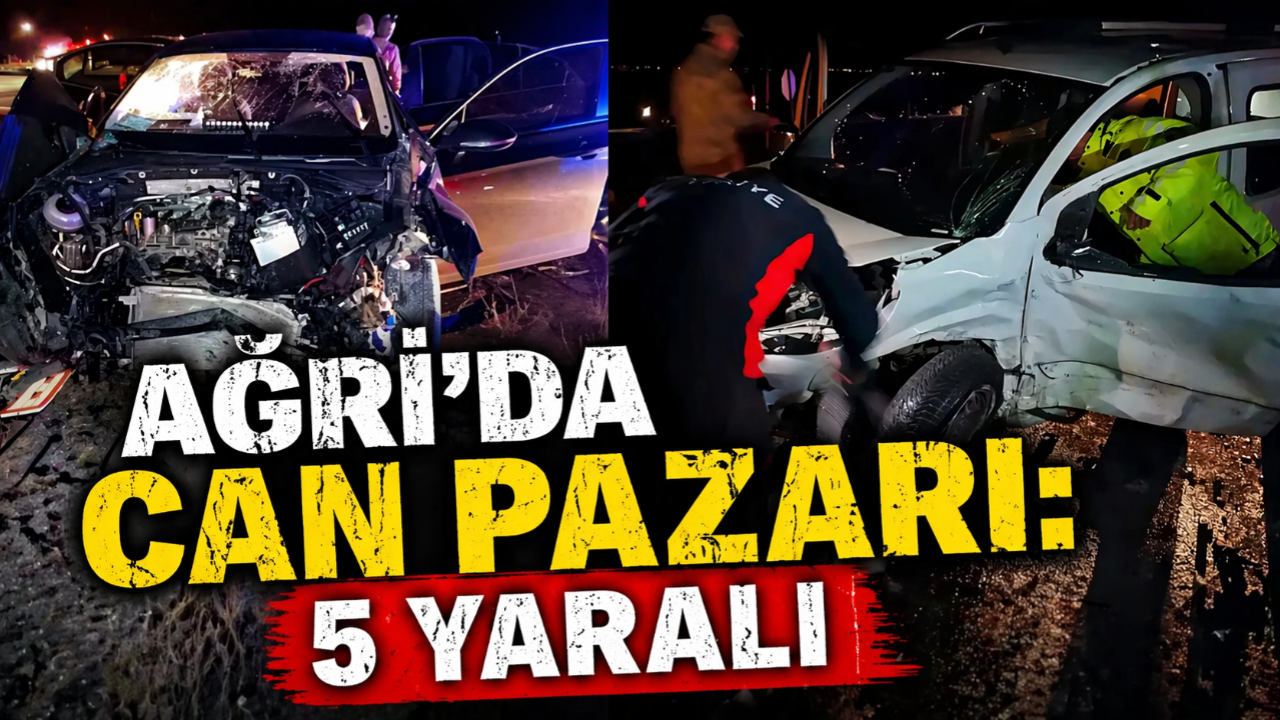 Ağrı’da Feci Kaza: 5 Kişi Yaralandı