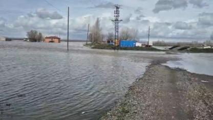 Ağrı’da köy sular altında kaldı (Videolu Haber)