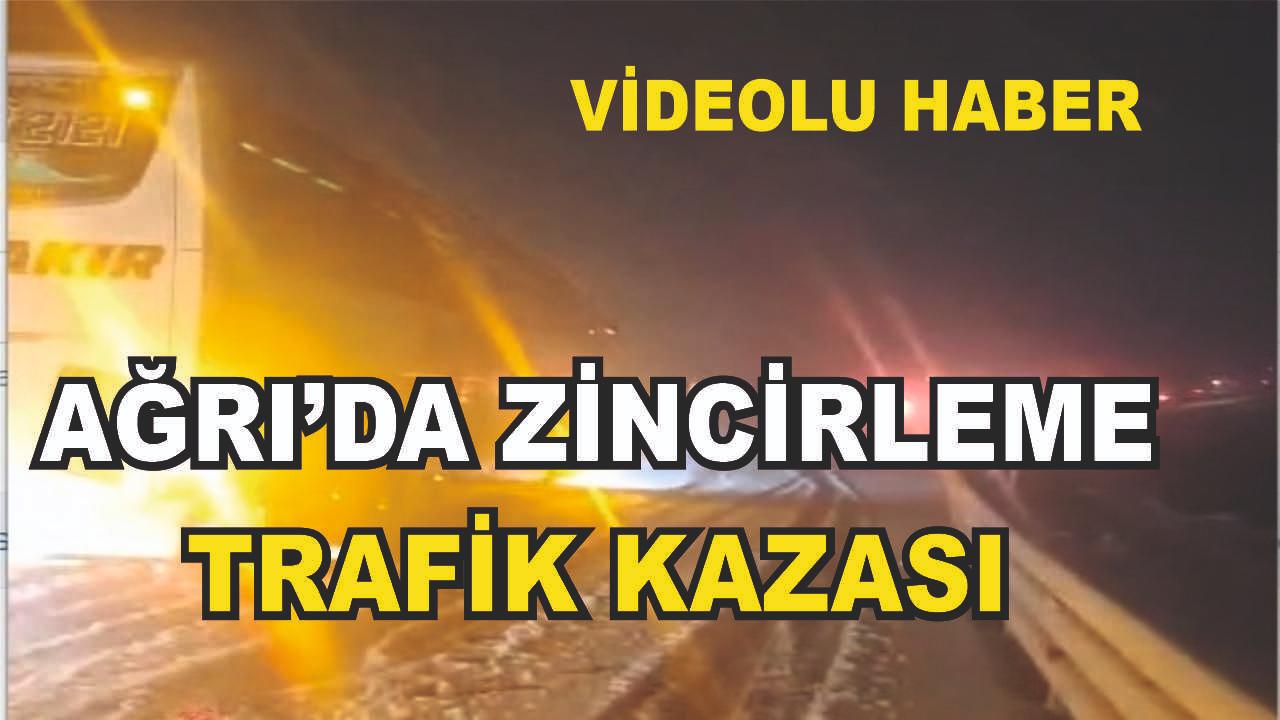 Ağrı'da Yoğun Kar Yağışı ; Araçlar Yolda Mahsur Kaldı (Videolu Haber)