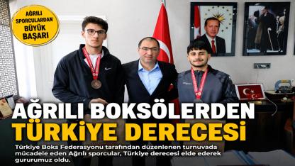 Ağrılı boksörlerden gururlandıran başarı