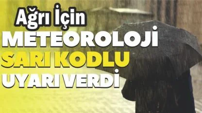 Ağrı’ya Sarı Kodlu Uyarı: Kar ve Kuvvetli Yağış Bekleniyor