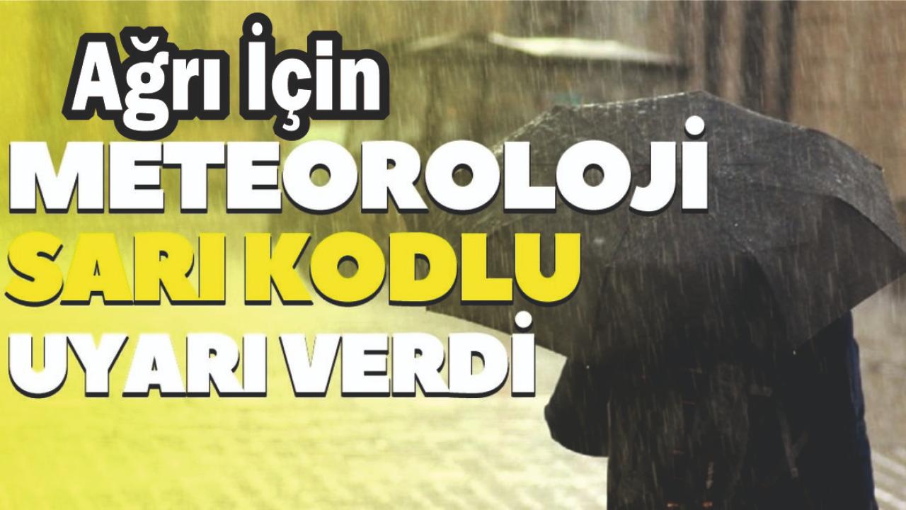 Ağrı’ya Sarı Kodlu Uyarı: Kar ve Kuvvetli Yağış Bekleniyor