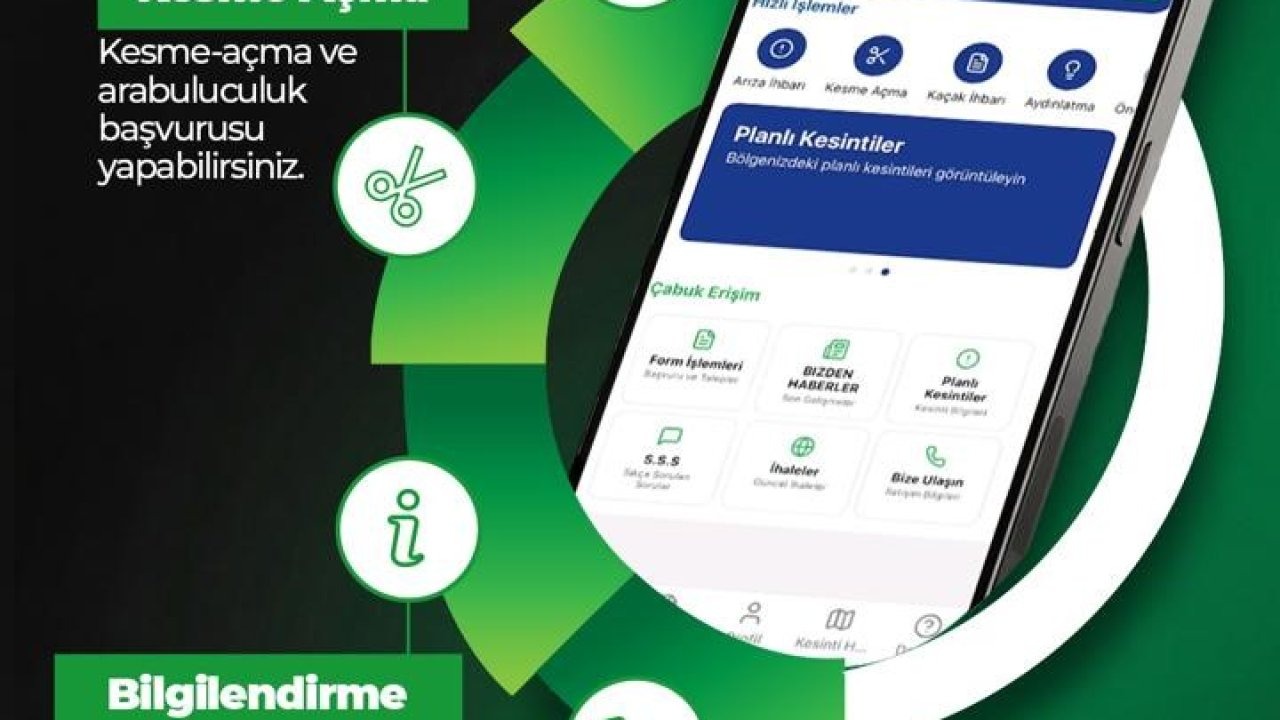 Aras EDAŞ mobil ile tüm işlemler cebinizde