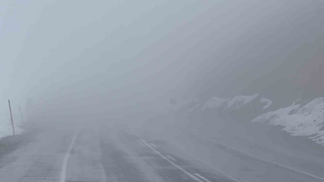 Bitlis'in Hizan ilçesinde yoğun sis