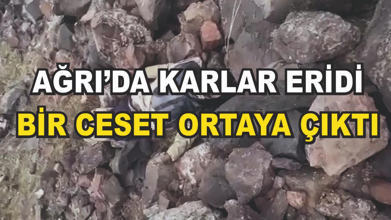 Doğubayazıt’ta karlar eridi, bir ceset ortaya çıktı (Videolu Haber)