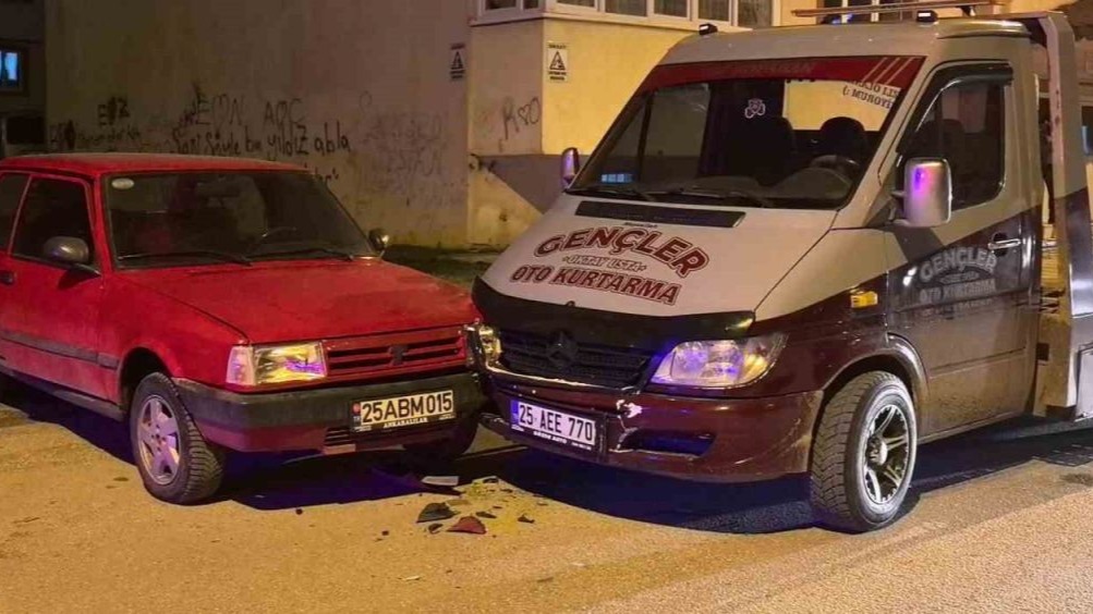 Erzurum'da tamir için bırakılan otomobil çalındı, tamirci başka bir araçla çalınan aracı kovaladı