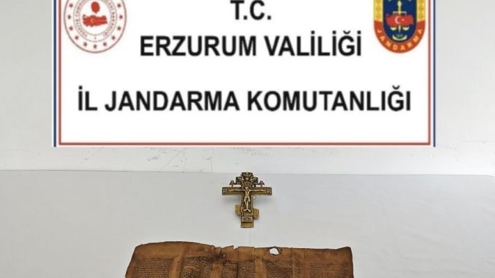 Jandarma Erzurum’da tarihi eser operasyonu gerçekleştirdi