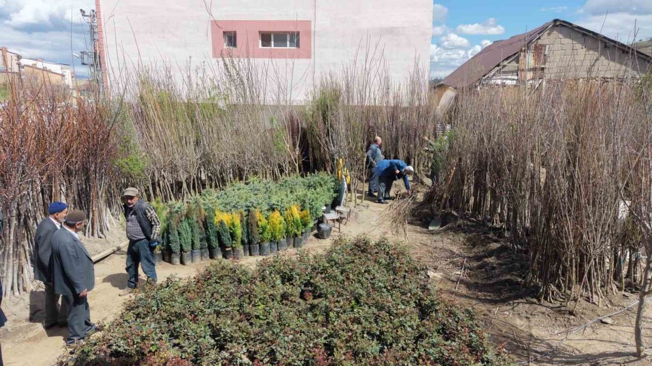 Muş’ta meyve fidanları satışa çıkarıldı
