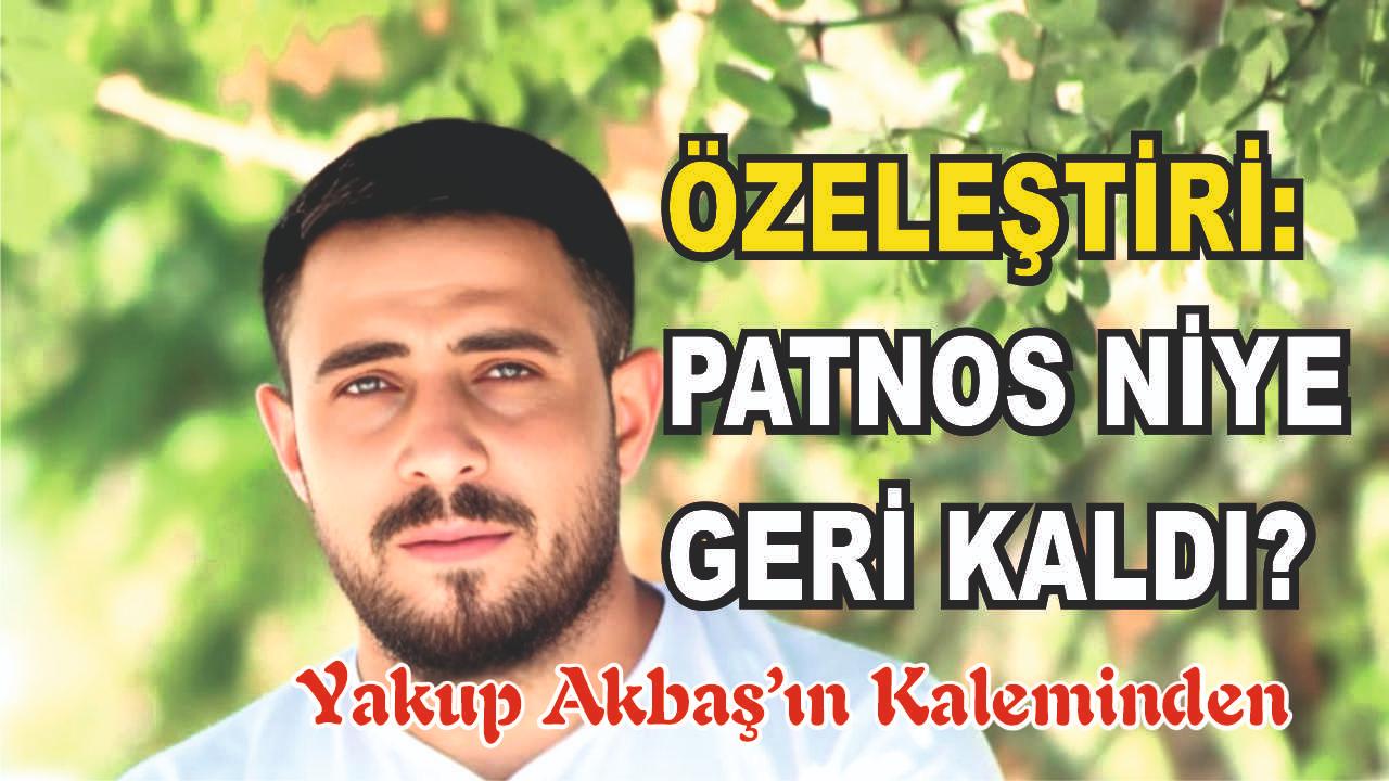 ÖZELEŞTİRİ: PATNOS NİYE GERİ KALDI?