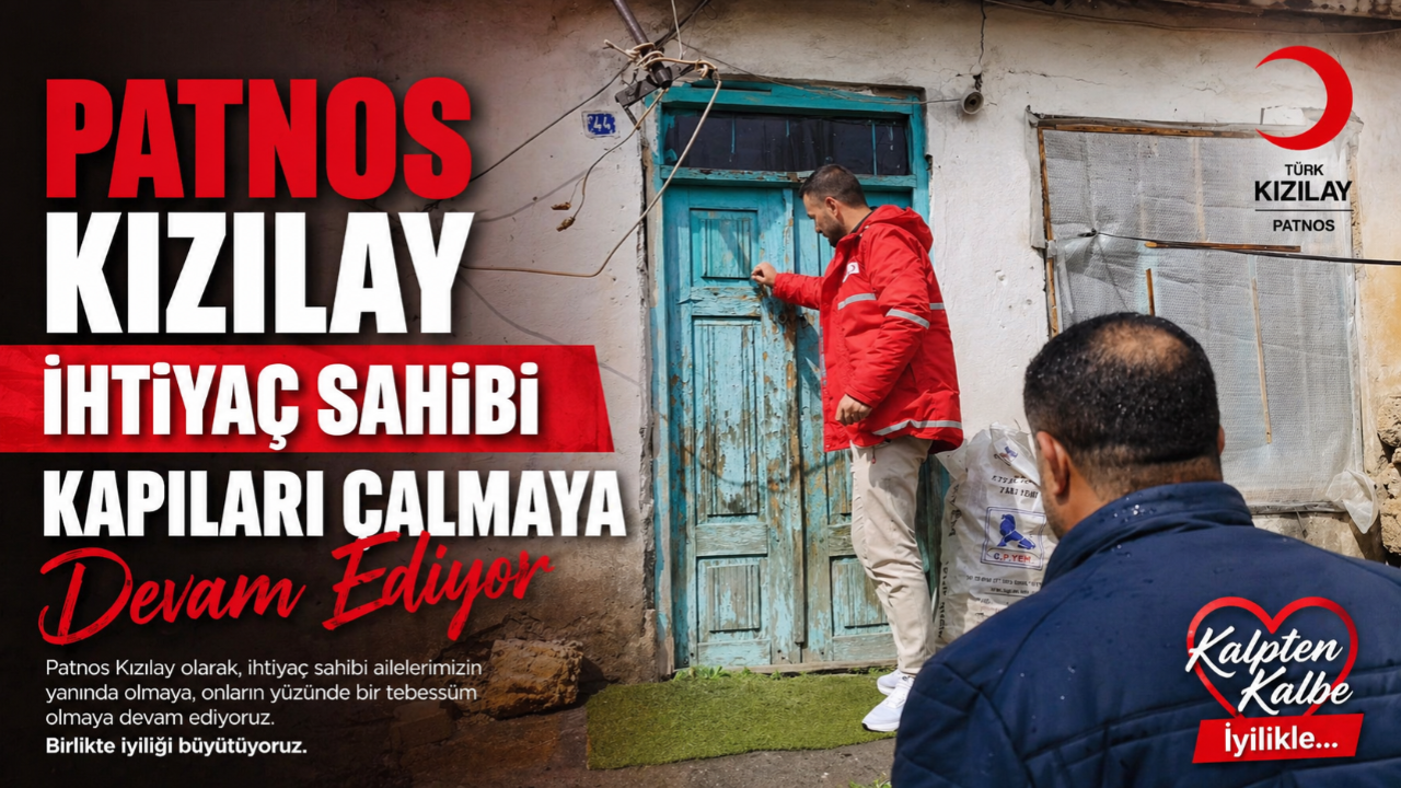 Patnos Kızılay ihtiyaç sahiplerine ulaşmaya devam ediyor