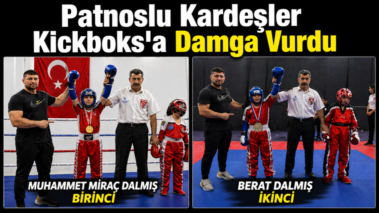 Patnoslu Kardeşler Kickboks Turnuvasına Damga Vurdu