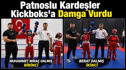 Patnoslu Kardeşler Kickboks Turnuvasına Damga Vurdu