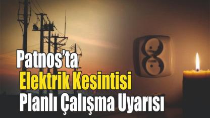 Patnos’ta 2 Günlük Kesinti Programı Açıklandı