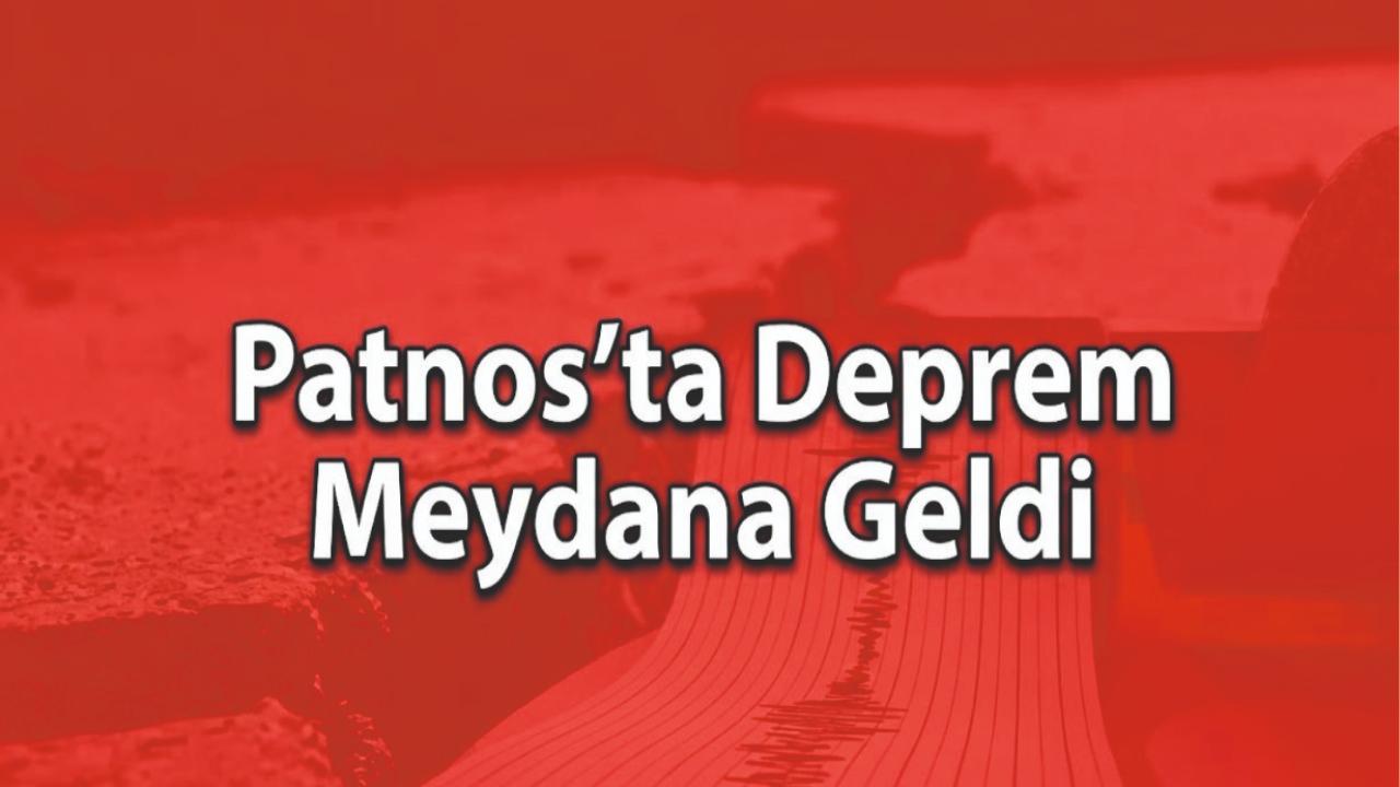 Patnos’ta Deprem Meydana Geldi